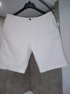 Tommy Bahama Off White Cotton Shorts 36 | Marina Lunch Approved